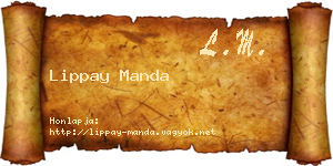 Lippay Manda névjegykártya
